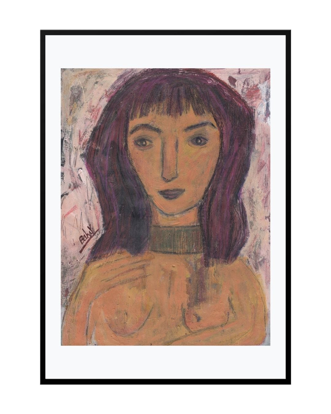 Posters, Prints, & Visual Artwork Unique Woman Portrait - When I Love
